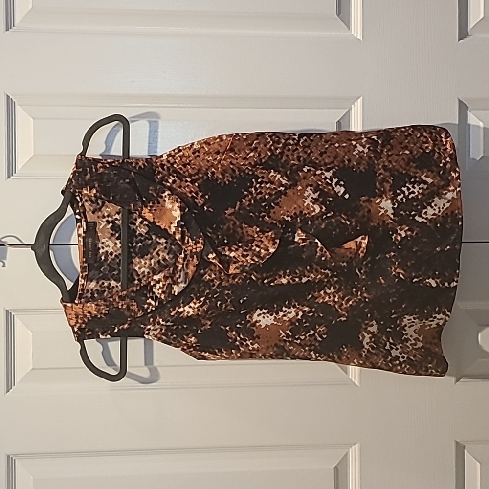 The Limited: Sleeveless Copper Tone Blouse